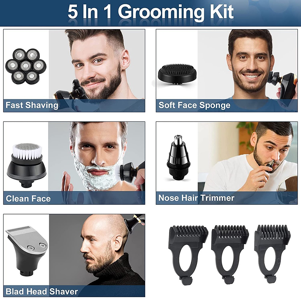 Men'S Grooming Razor Kit - A66Z 7D Erkekler İçin Elektrikli Tıraş