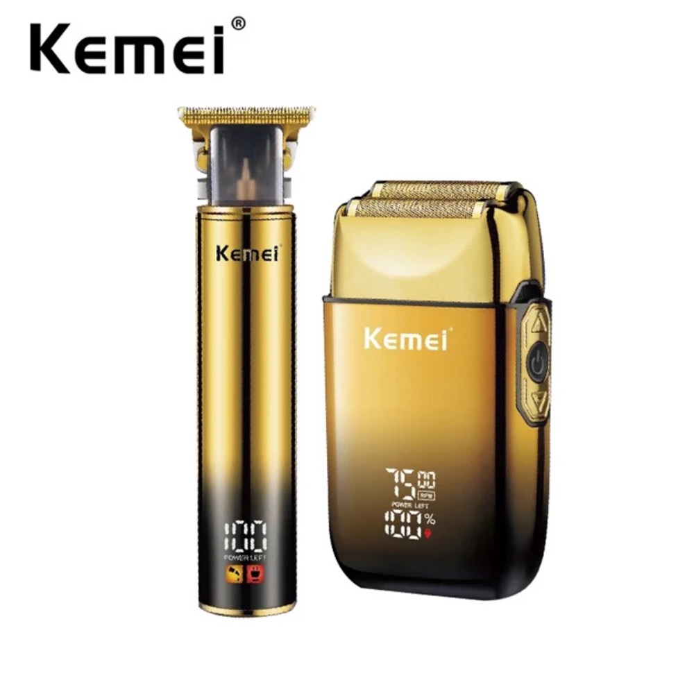Men'S Grooming Razor Kit - Kemei Saç Düzeltici Elektrikli Tıraş Makinesi