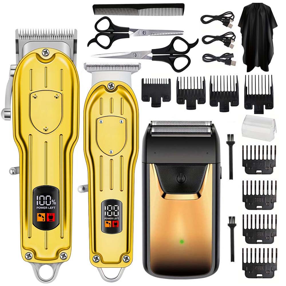 Mens Grooming Tools - LCD Ekranlı Profesyonel Saç Kesme Makinesi