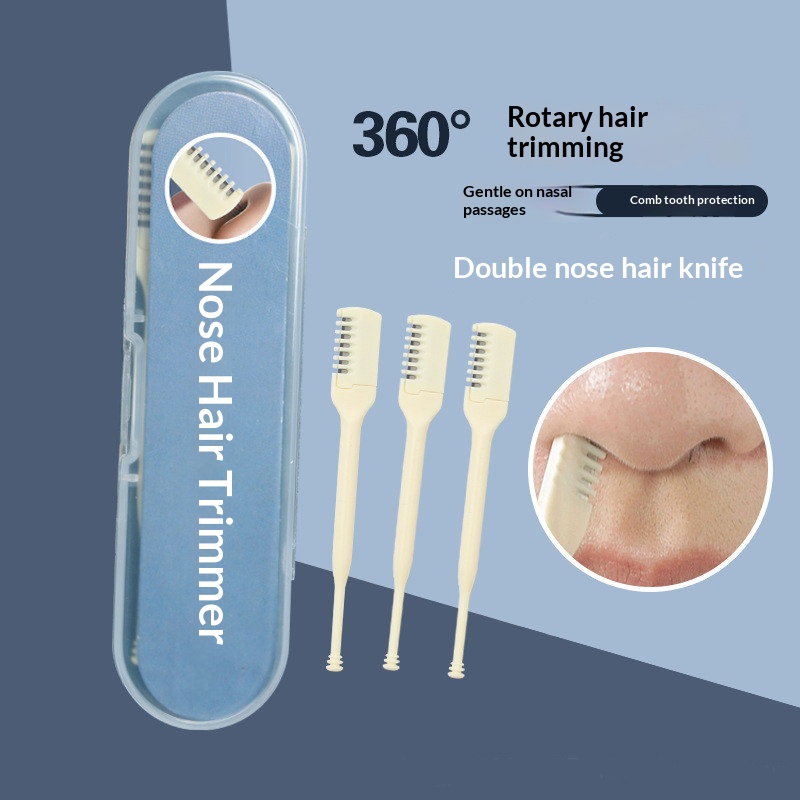 Men'S Grooming Hair Removal - Çift Uçlu Manuel Burun Kılı Düzeltici