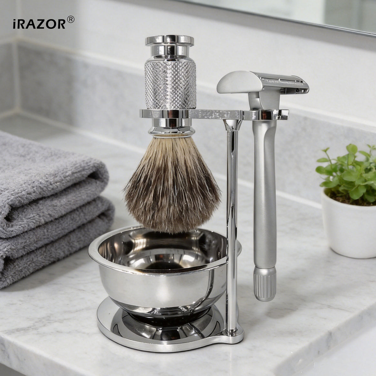 Men'S Grooming Razor Kit - iRAZOR Butterfly Open Çift Taraflı Güvenlikli