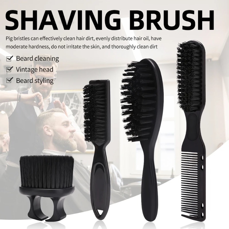 Shaving Brush Set - Erkek Sakal Tıraş Fırçası Seti Naylon