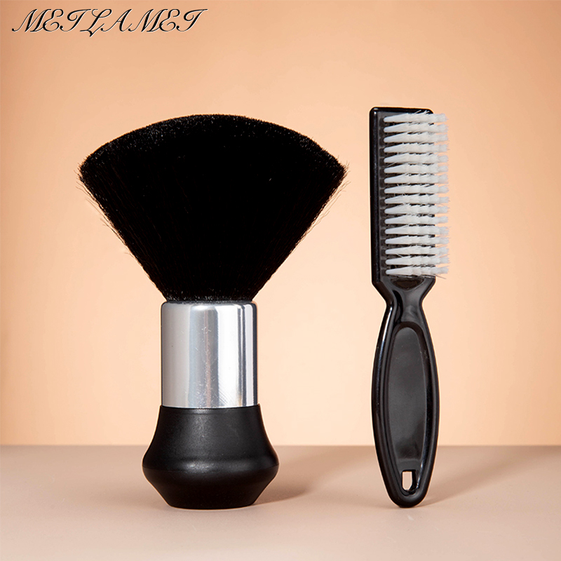 Shaving Brush Set - Kuaförlük Yumuşak Fırça Siyah Kuaförlük Süpürme