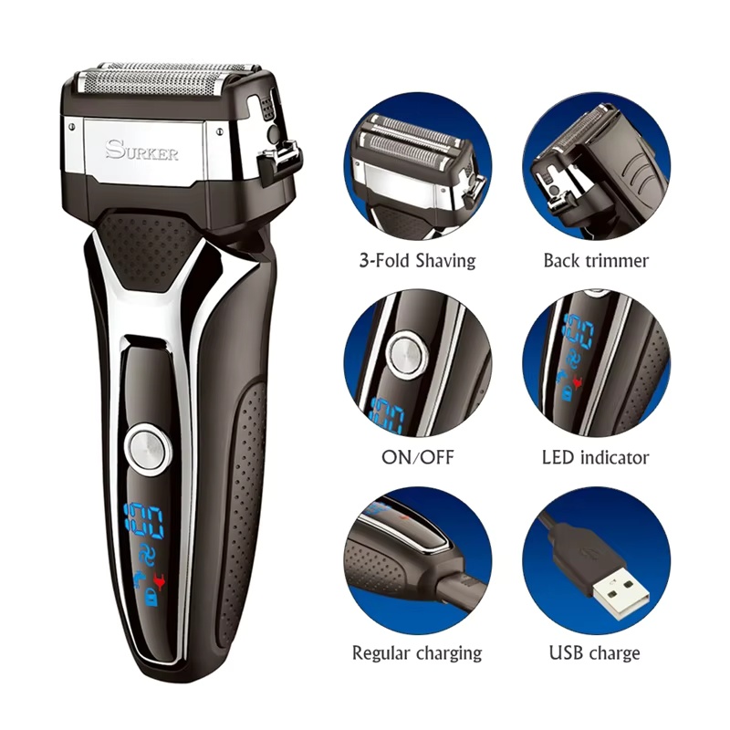 Men'S Grooming Razor Kit - Surker Elektrikli Tıraş Makinesi Erkekler için