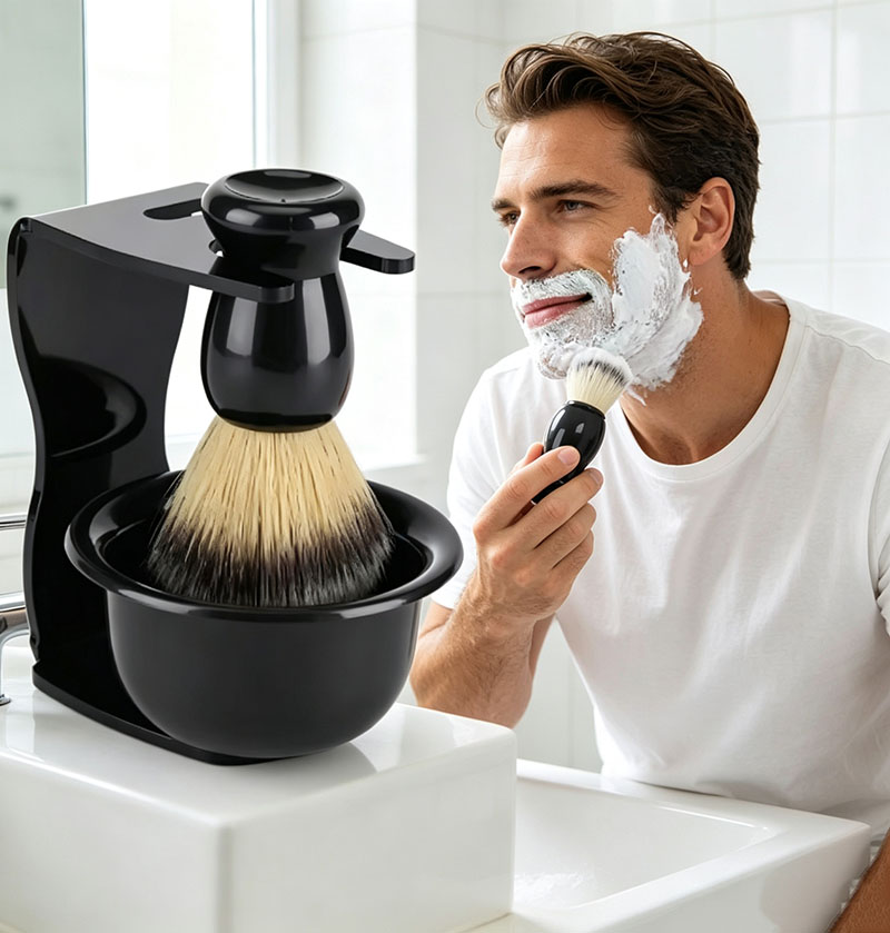 3'ü 1 Arada Tıraş Sabunu Kabı, - Shaving Brush Set incelemesi ve fiyatı