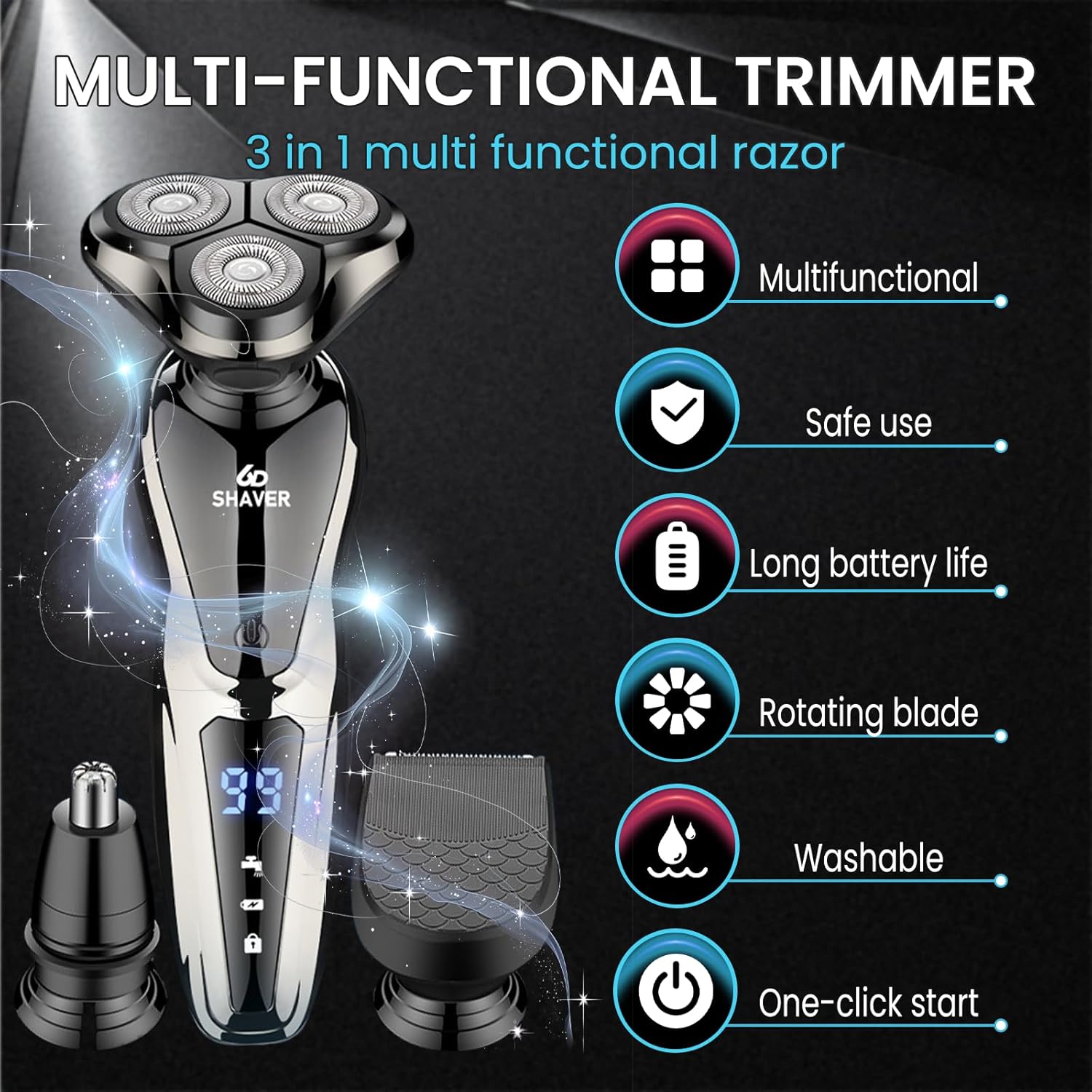 Erkekler için şarj edilebilir  - Shaving Brush Set incelemesi ve fiyatı