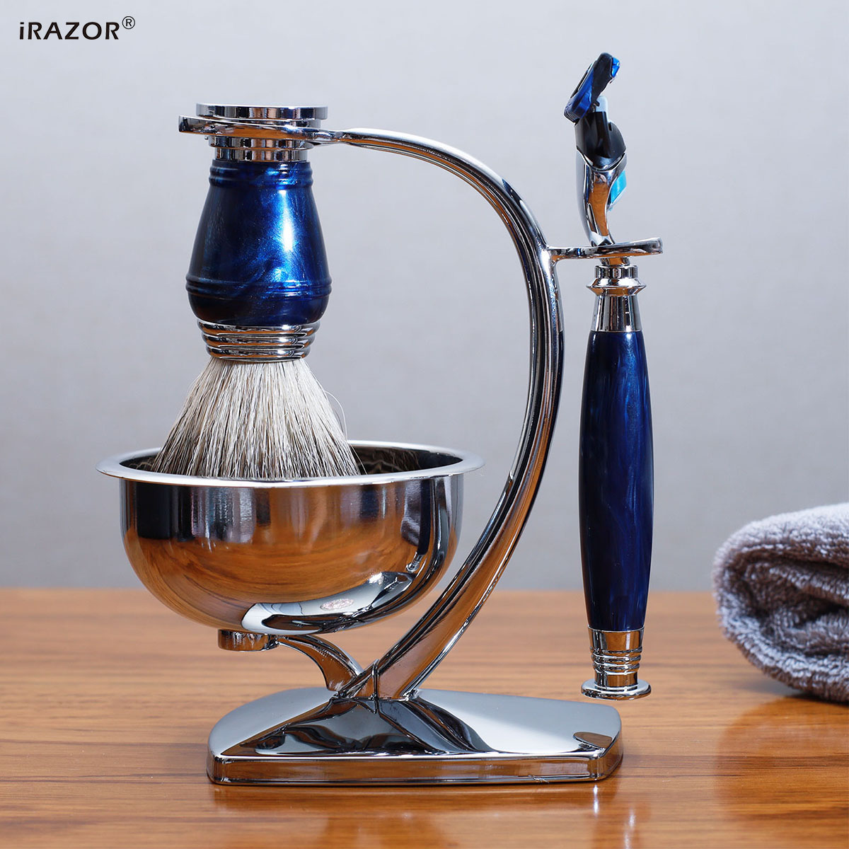 iRAZOR Royal Blue Lüks Erkek T - Men'S Grooming Razor Kit incelemesi ve fiyatı