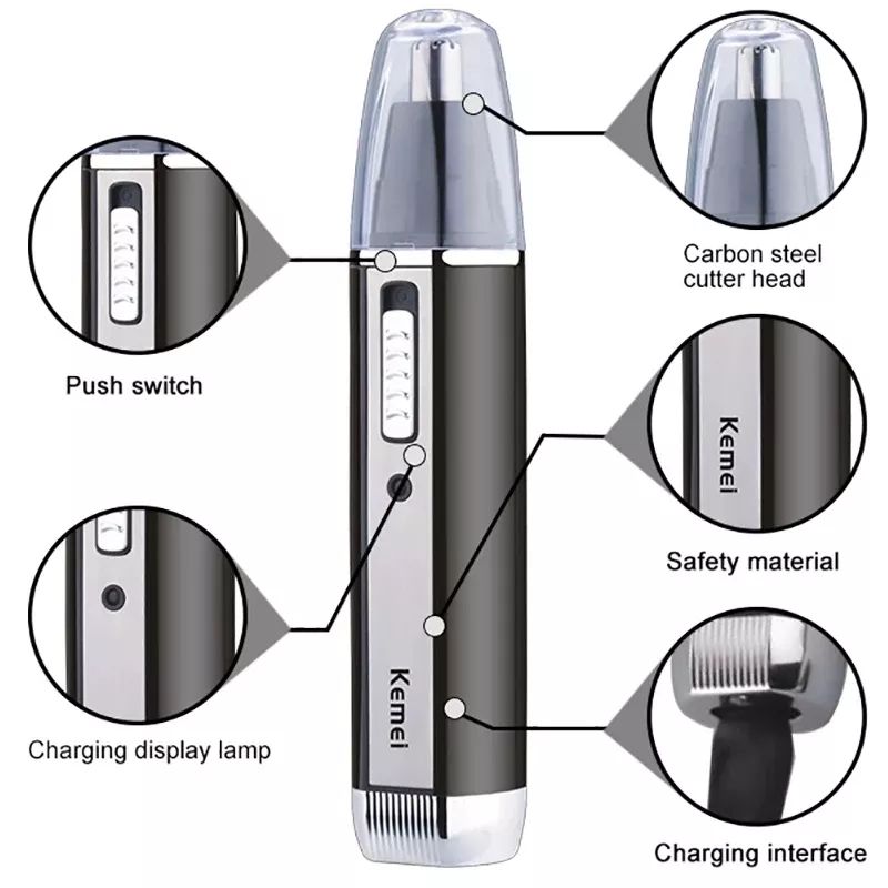 Kemei Şarj Edilebilir Elektrik - Men'S Grooming Ear Hair incelemesi ve fiyatı